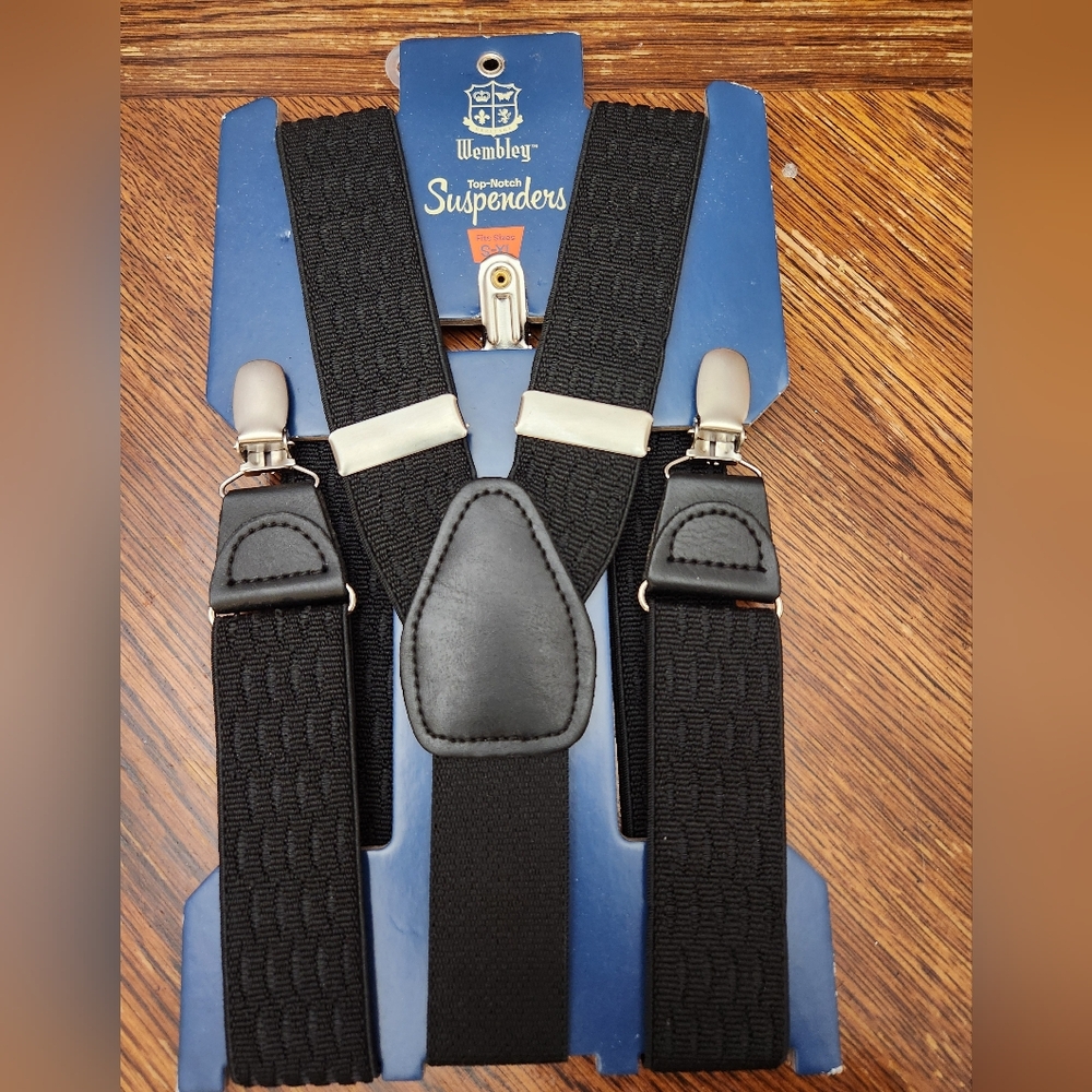 Suspenders Black and Chrome Small-XL Wembley